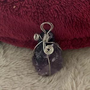 Amethyst geode pendant